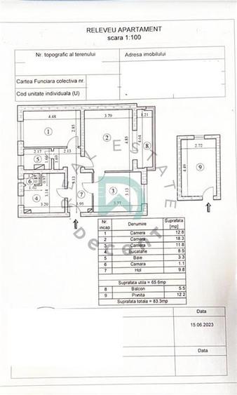 Apartament de vanzare, 3 camere, Astra - 9