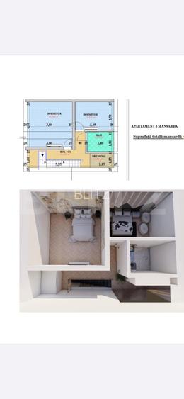 Apartament 2 camere, 44mp  Rediu–Grădinița Kiki - 9