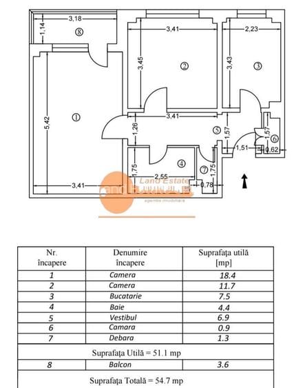 Apartament 2 camere | Gorjului |  55 mp | 5 min metrou - 1