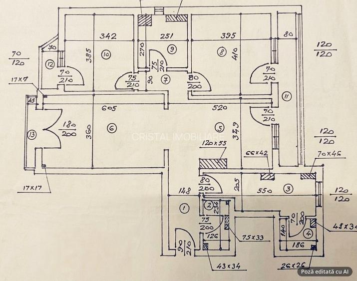 Vânzare 4 Camere Bulevardul Unirii Vis-a-vis Zepter / Rond Alba Iulia) | 110 mp - 2