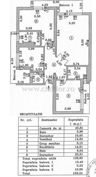 Apartament cu 3 camere de închiriat în zona Soseaua Nordului