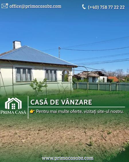 Casa/Teren ~ comuna Smeeni/BZ ~ teren 2878mp ~ Pret: 40.000€