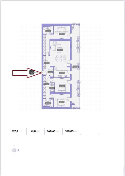 Prima inchiriere | Apartament 4 camere | 120 mp utili + terasa 41 mp | 2 parcari