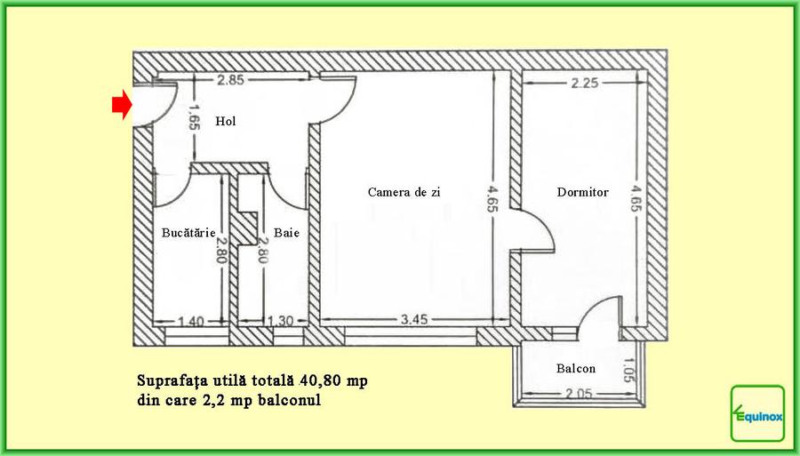 Apartament cu 2 camere, cf.2, Malu Roșu-Ofelia, Ploiești, ECX79113 - 1
