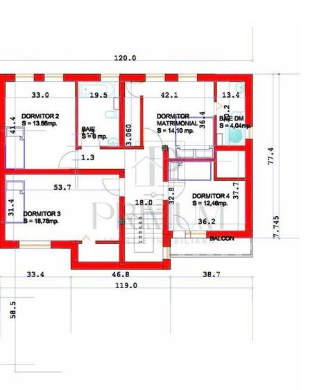 Duplex 6 camere - bucataria mobilata complet - toate utilitatile - 160 mp utili - 18