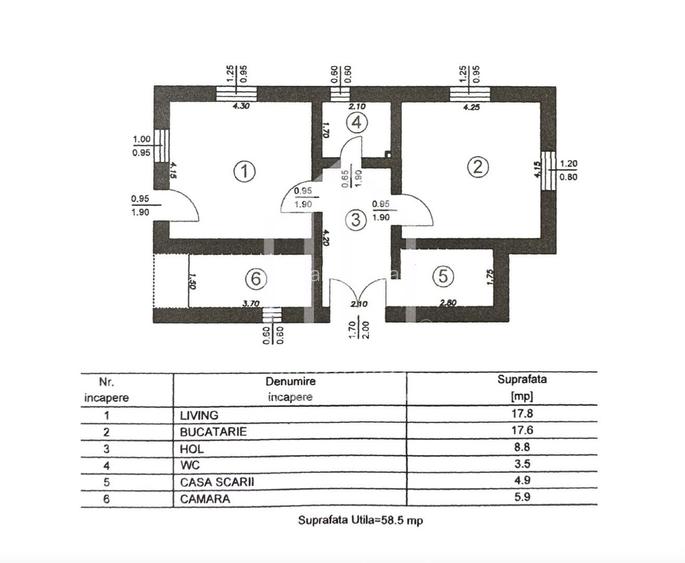 Casa cu 3 camere, 112mp utili, 516mp teren, garaj, Rasinari - 1