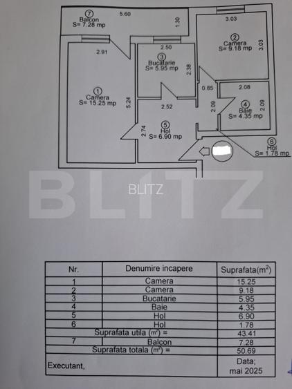 Apartament cu 2 camere, decomandat, 45 mp - Zona Rahovei - 7