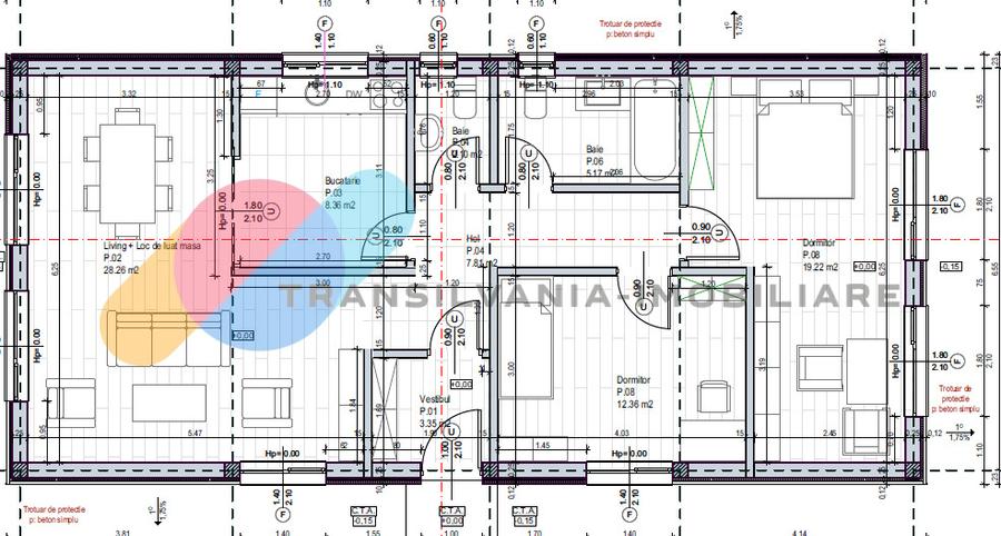 Casă 3 camere, 90 mp utili-Apahida