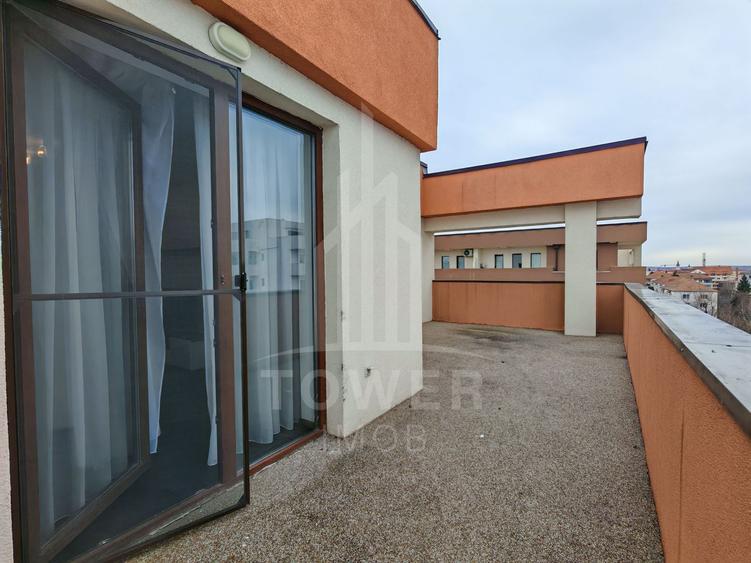 Penthouse 100 mp, terasă generoasă- vedere panoramică, compartimentare excelenta