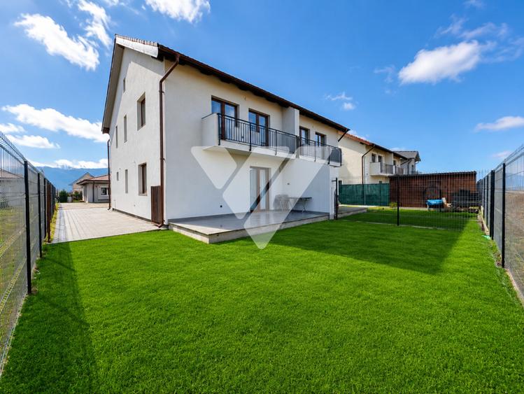 Casa moderna mobilata 4 camere, teren 235 mp de vânzare Tălmaciu Sibiu