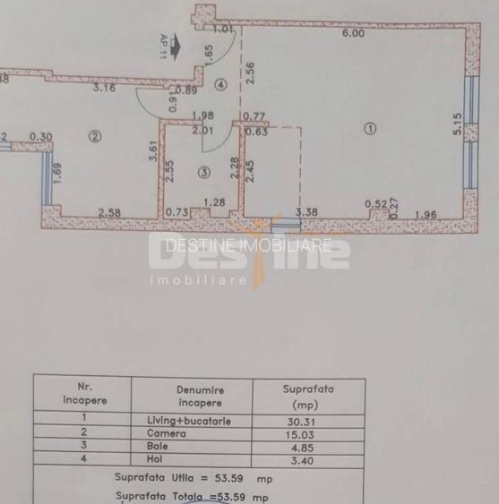 APARTAMENT 2 CAMERE DECOMANDAT RENOVAT - 5