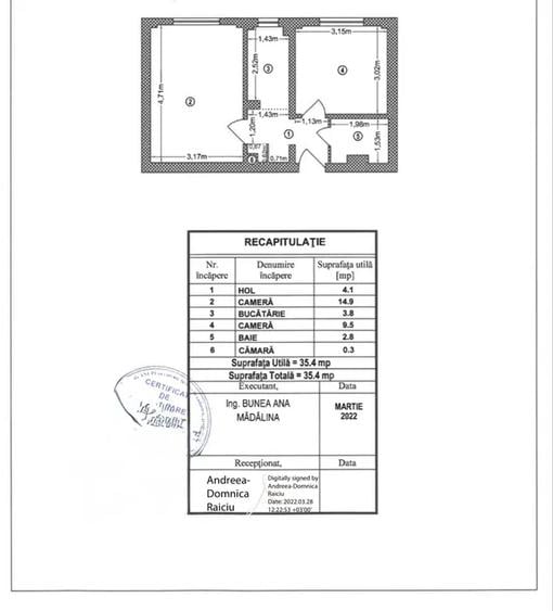 Apartament 2 camere decomandat, 38 mp - Oportunitate