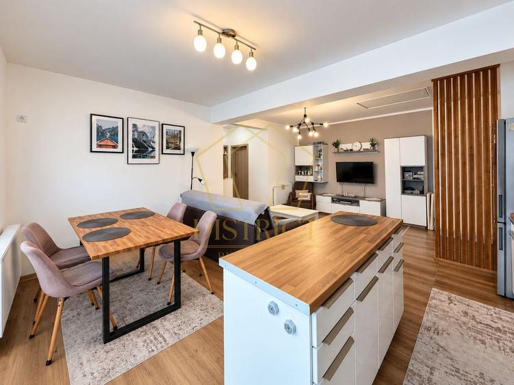 Apartament Superb cu 3 camere mobilat | terasa de 12 mp | Giroc | asfalt.