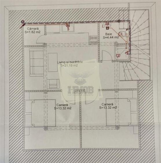 Casa individuala cu 8 camere si teren 373 mp in zona Lazaret