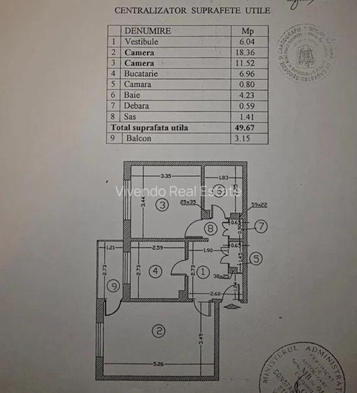 Apartament 2 camere | Băneasa | Decomandat | Etaj 2/4 - 9