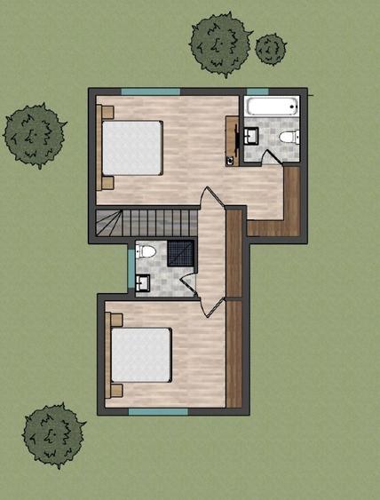 Apartament penthouse in Pipera - 5 camere si terasa