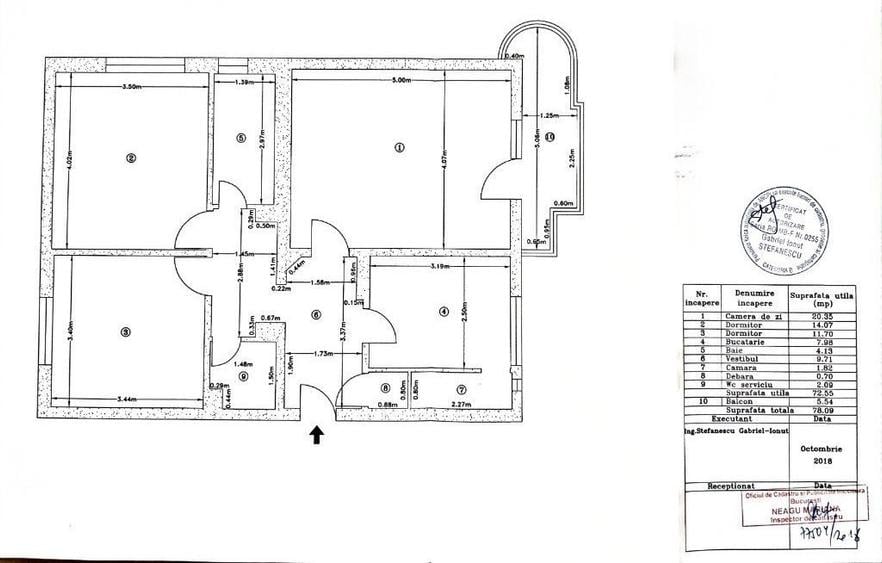 Nerva Traian - Apartament 3 camere - 78mp