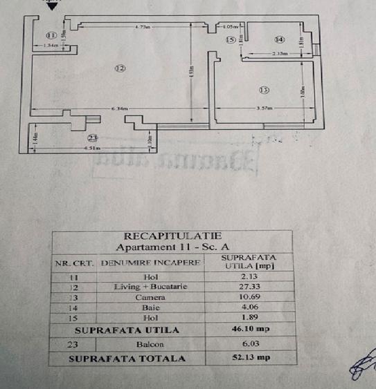 Apartament cu 2 camere 53 mp  Semidecomandat | Complex rezidențial  în Bucium |