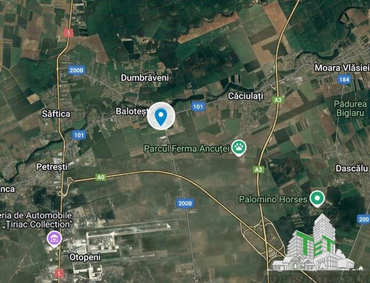 Balotesti - Teren intravilan cu toate utilitatile