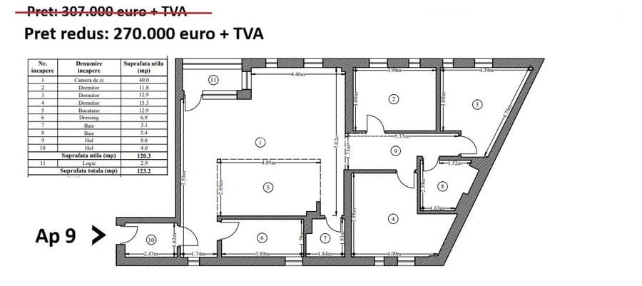 📍Dezvoltator 0% comision 🏢 Nou 🏡 4 camere + un birou 🚇 Metrou Timpuri Noi - 1