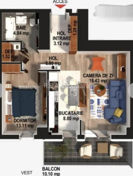 2 camere decomandat, 2/11, parcare-Complex Moghioros Park - 15
