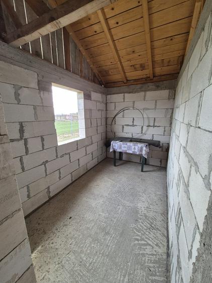 Caciulati, vanzare casa 3 camere la rosu, 400mp. teren