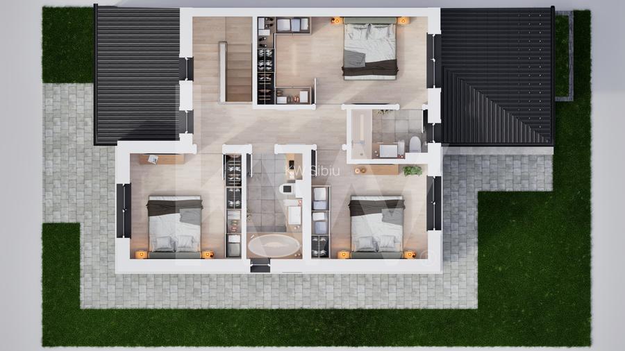 Casa duplex 5 camere in cartier nou Șură Mica - 9