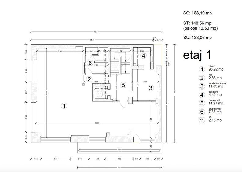 SPATIU DE BIROURI  IN ZONA KISELEFF – AVIATORILOR! - 3