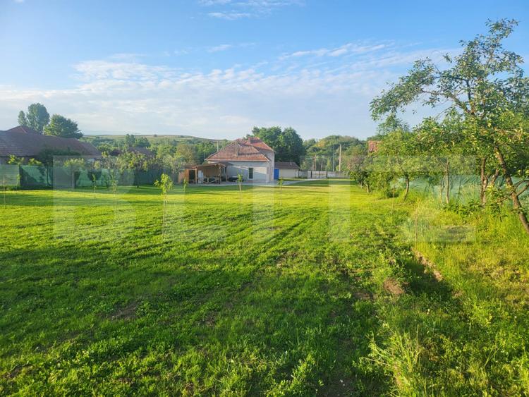Casă cu 5 camere și spațiu comercial, teren 4079mp, zona Stremț - Teius