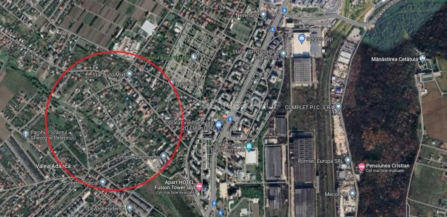 Teren intravilan, CUG - Iasi, 1.500mp