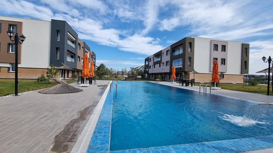 GARSONIERA in Complex cu Piscina zona Otopeni bloc NOU-COMISION 0%.