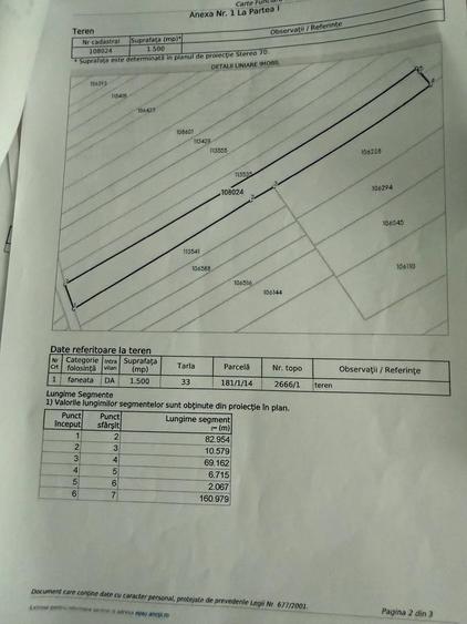 Terenuri intravilan 1500/2300 mp, Zonă în dezvoltare, cu locuințe în apropiere
