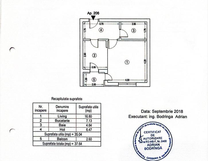 Garsoniera de vanzare Lujerului 21 Residence