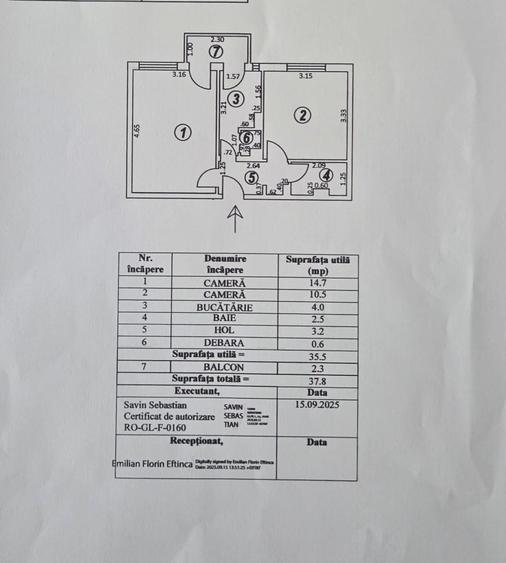 Ap. 2 camere dec. Micro19, etaj8, bld. Otelarilor