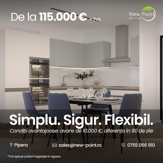 Apartament 2 camere Pipera - Avans 10.000 euro