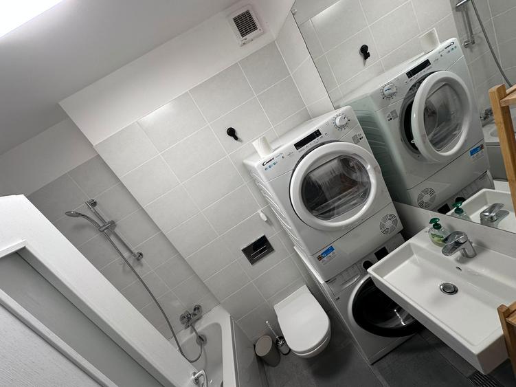 2 camere mobilat și utilat 550 euro + loc de parcare subteran 90 euro