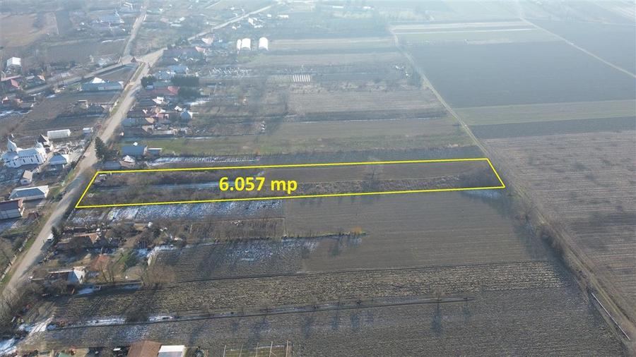 Teren 6.057 mp in Radulesti cu deschidere 30 metri la asfalt