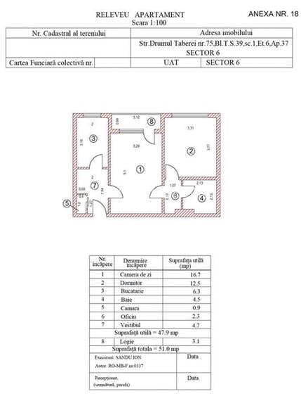 Vanzare Apartament cu 2 camere Dr.Taberei 75 - 2