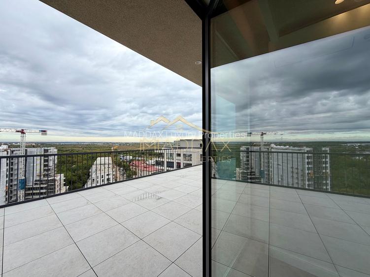 Penthouse cu 4 camere // terasă 70 mp / 200 mp / 3 parking / Straulesti
