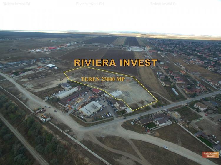 Cumpana teren de inchiriat cu platforma betonata