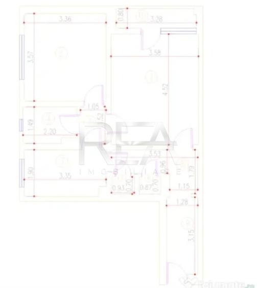 2 camere, 3/10, 53mp -Drumul Taberei