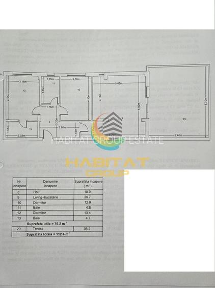 Pallady 3 cam.77 mp + terasa 36 mp mobilat utilat acte gata - 2