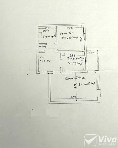 Central – Pod de Fier – 2 Camere dec, etaj 3/4, bloc 1981, 48mp - 9