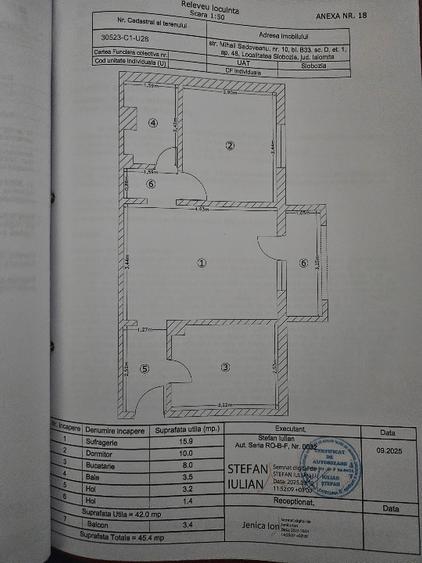 Apartamen 2 camere ETAJ 1 Gata mobilat 1980