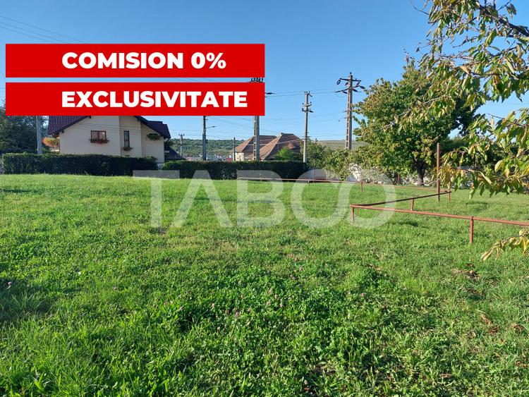 Oportunitate - Teren 1298 mp Cisnadie PUZ zona case noi utilitati