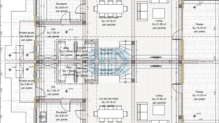 Duplex spatios 4 camere, Tauții-Măgherăuș 0%Comision