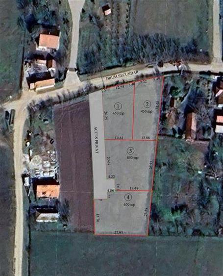 Teren intravilan de 2.623 mp in Les – la 20 min de Oradea