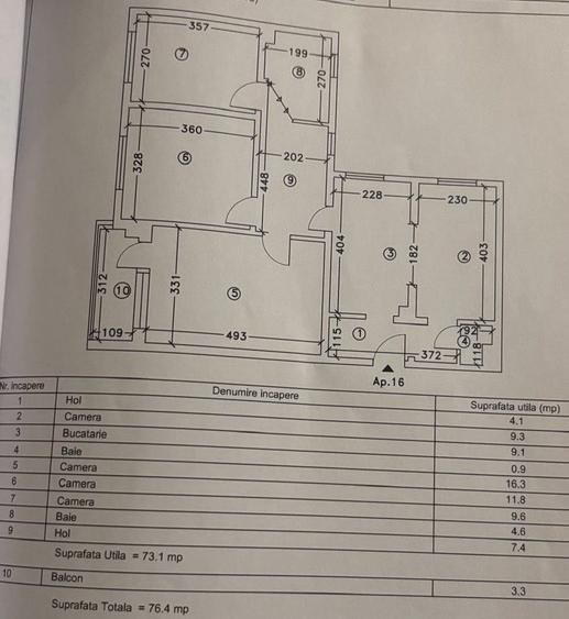 Apartament 4 camere zona Tomis Nord - Oxford