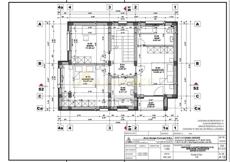 Vila individuala 4 camere locatie Popesti Leordeni