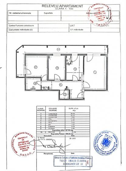 Apartament 3 camere, cf 1A, dec, etaj 4/4, Zona Democratiei - 16